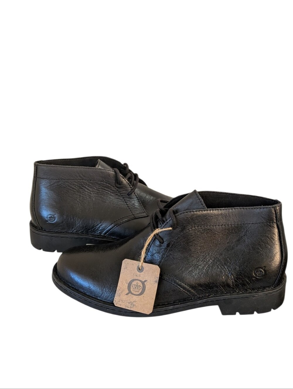 Born Lincoln Chukka Boot Shoes Men's  Black Leather Lace Up Casual Ankle..Size 9